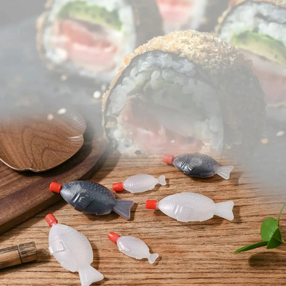 10-Pack Fish-Shaped Soy Sauce Bottles – Mini Sushi Containers Mini Sauce Bottles Axl
