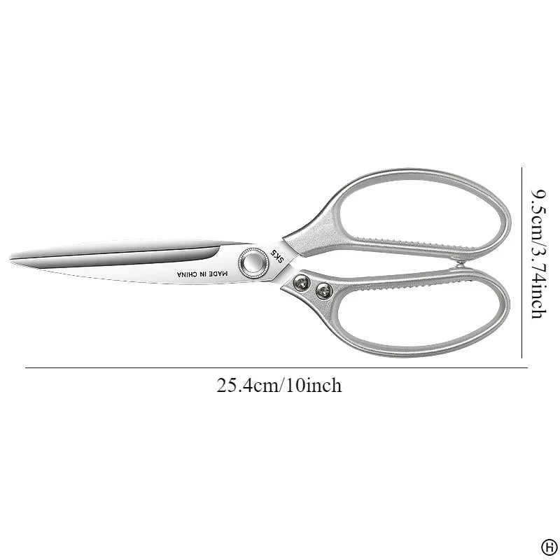 Stainless Steel Kitchen Scissors – BBQ, Bone & Food Cutting Kitchen Scissors Axl