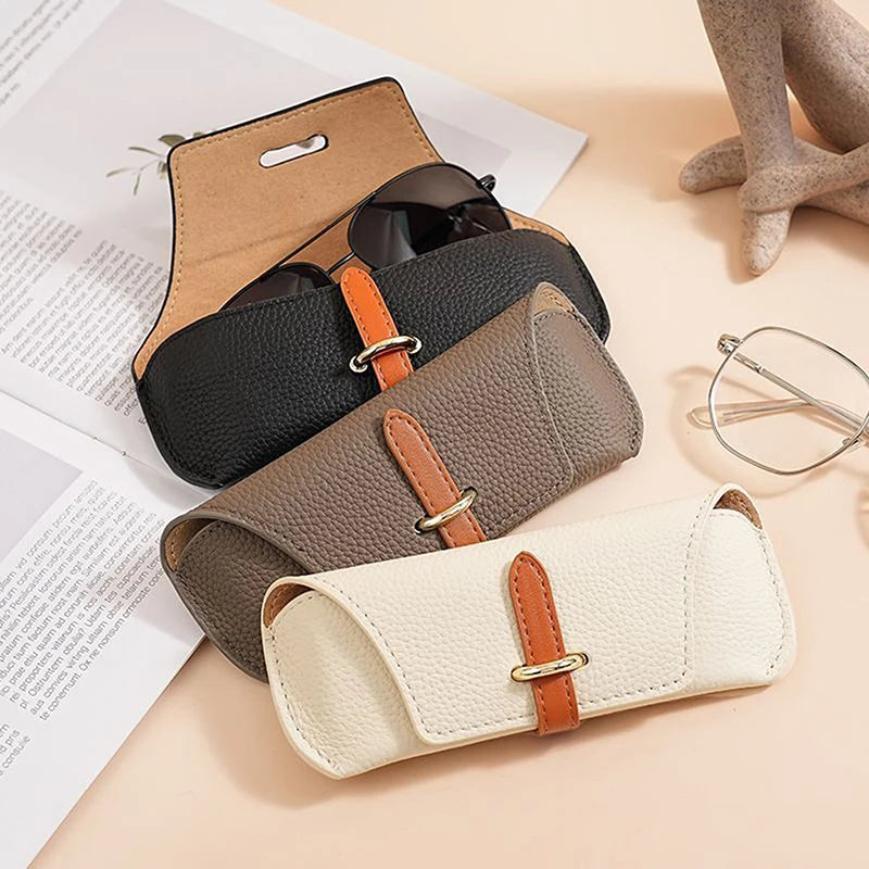Unisex PU Leather Soft Shell Eyeglasses Case – Glasses Bag Eyeglasses Case Axl
