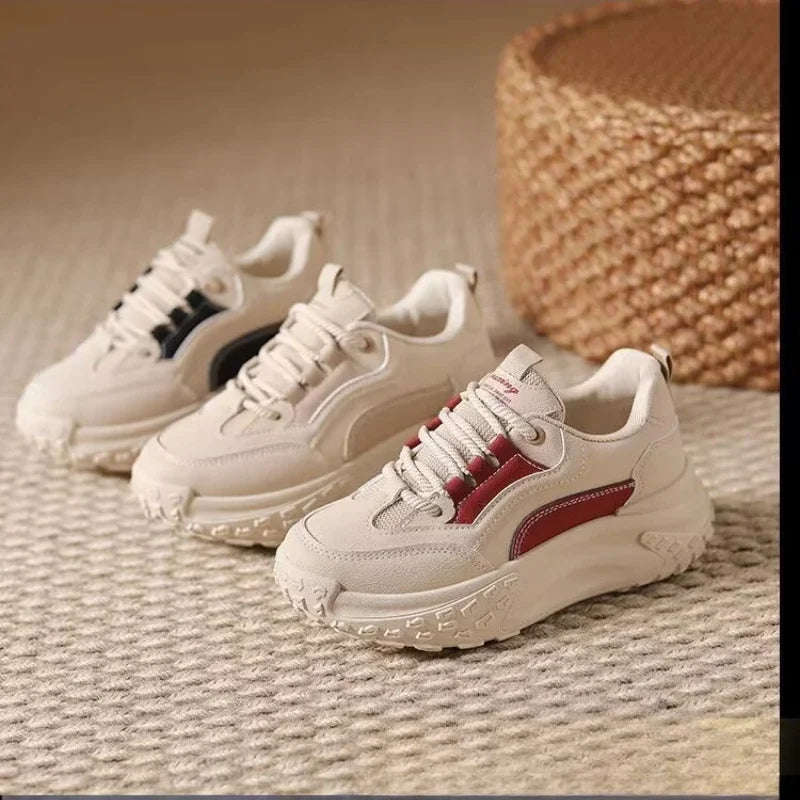 YBQJOO Women's Thick Sole Anti-Slip Casual Sneakers Women's Sneakers Axl