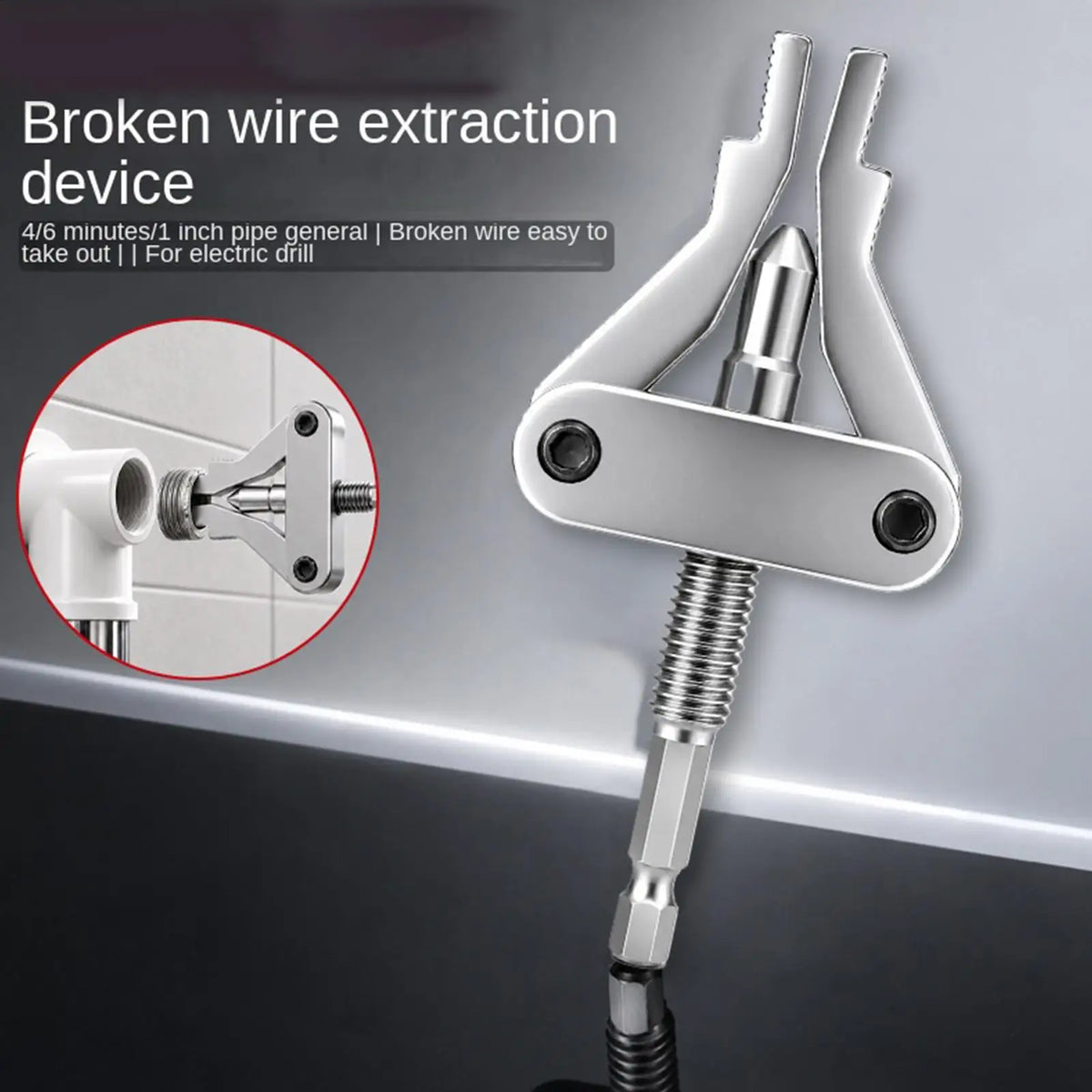 Faucet Angle Valve Wire Extractor | Hex Shank Pipe Repair Tool Pipe Repair Tool Axl Default Title