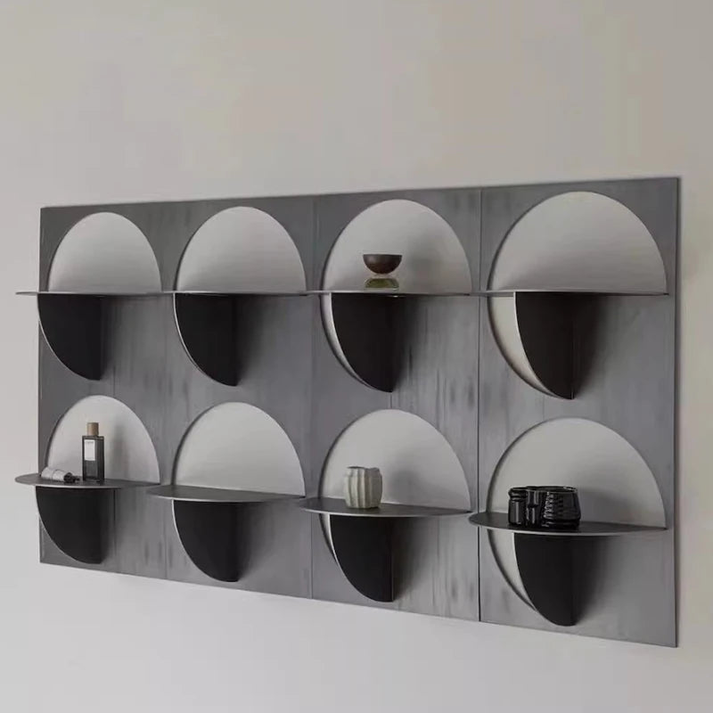 Nordic Stainless Steel Wall Bookcase – Modern Minimalist Shelf Wall Bookcase Shelf Axl
