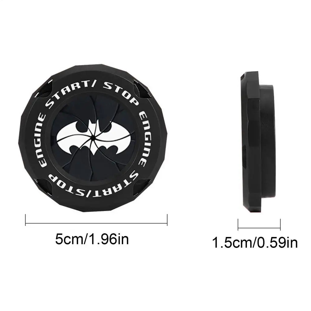 Push Start Button Cover – Car & Motorcycle Engine Start Ring Car Interior Accessory Axl Black