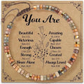 7 Chakra Natural Stone Beaded Bracelet – Woven Women's Jewelry Beaded Charm Bracelet Axl A2