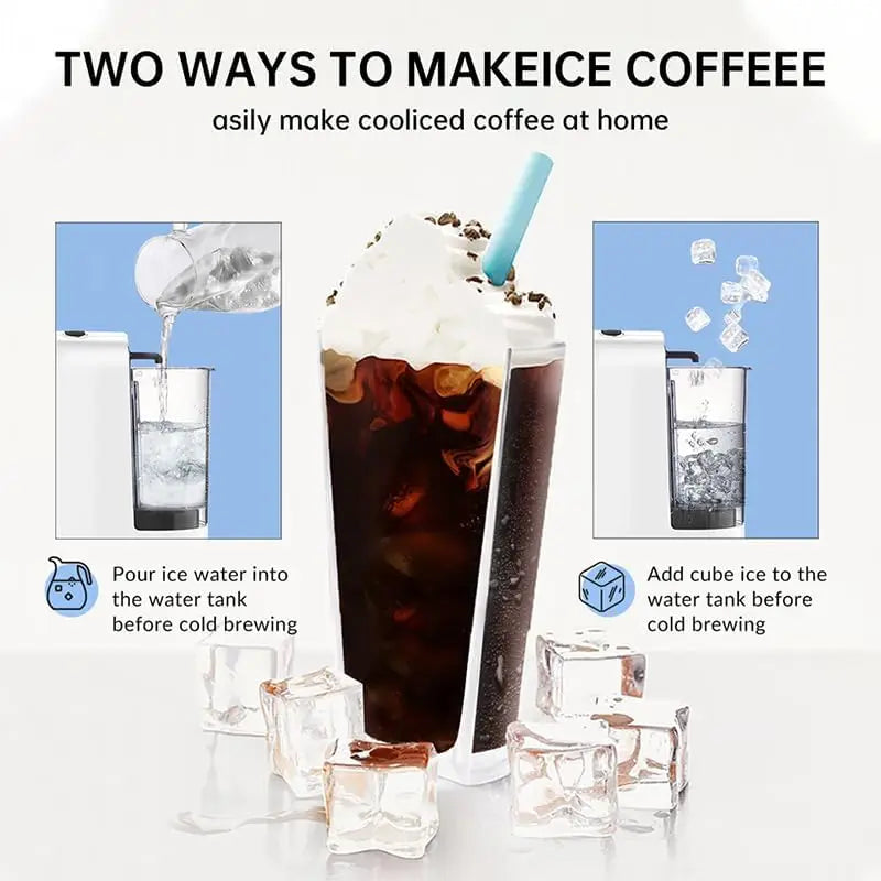 Cafelffe 4-in-1 Capsule Espresso Machine | Hot & Cold Brew Capsule Espresso Machine Axl