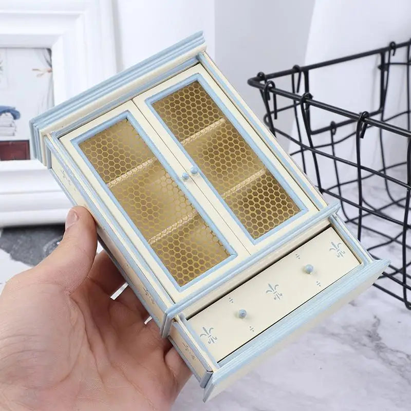 1:12 Dollhouse Miniature Kitchen Cupboard & Display Cabinet Dollhouse Miniature Furniture Axl