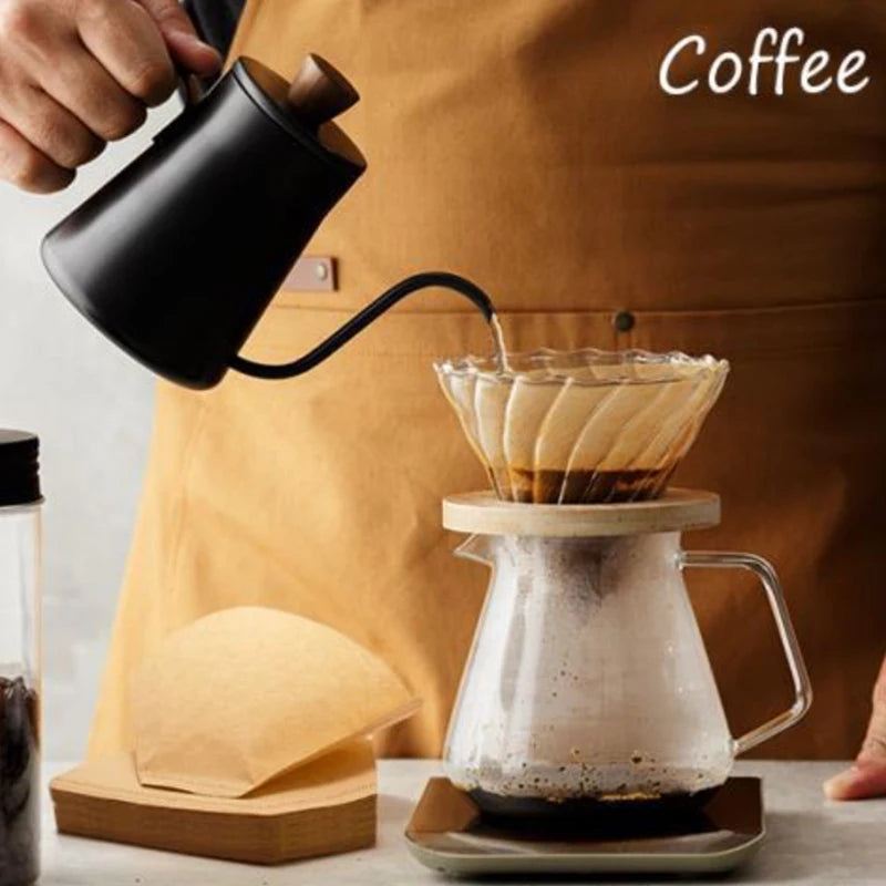 V-Shaped Wood Pulp Coffee Filter Papers – 50 or 100 Pack Coffee Filter Papers Axl