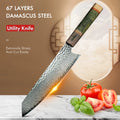8-Inch Damascus Steel Chef's Knife – Japanese-Style Wood Handle Chef's Knife Axl 8 inch Chef Knife