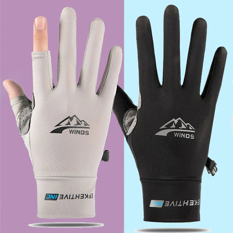 Ice Silk UV Gloves – Touchscreen Driving & Cycling Sun Protection Sun Protection Gloves Axl