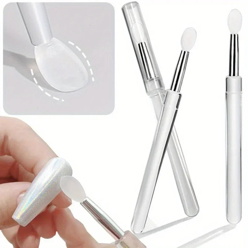 Nail Powder Application Brush – Reusable Nail Art & Lip Tool Nail Art Brush Axl