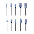 10-Pc Abrasive Mounted Stone Set for Rotary Power Tools Abrasive Grinding Bits Axl 10pcs