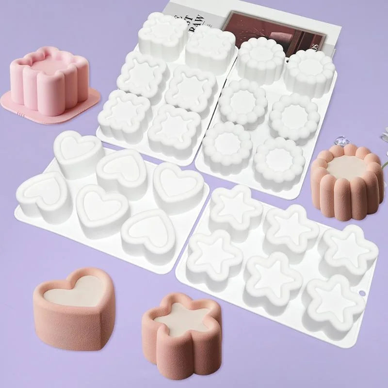 Silicone Cake Molds – Mousse, Jelly, Pudding & Candle Shapes Silicone Baking Mold Axl