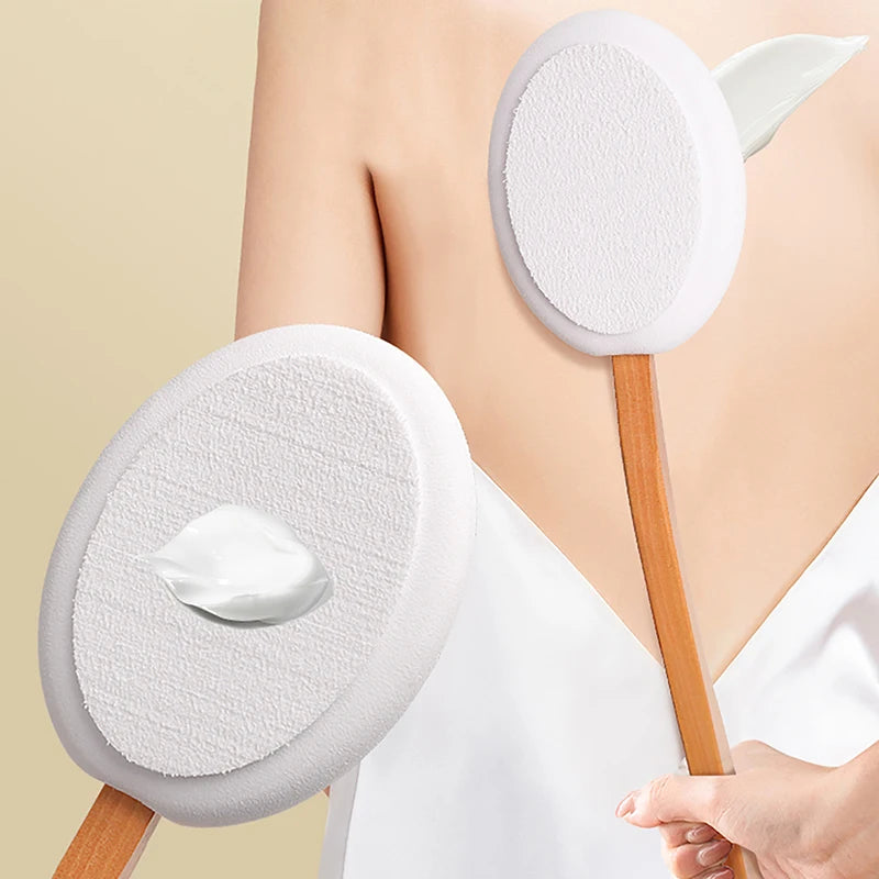 Long Handle Lotion Applicator & Body Brush – Back & Skin Lotion Applicator Brush Axl