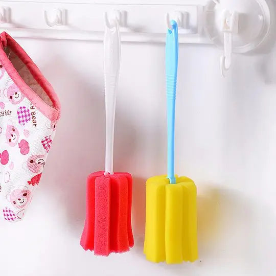 2-Pack Sponge Bottle Brush – Wineglass, Cup & Jar Cleaner Bottle Cleaning Brush Axl