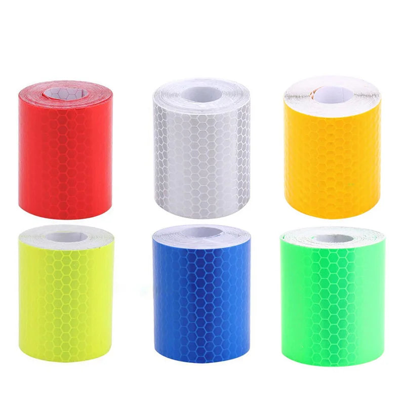 Car Truck Reflective Safety Warning Tape 1m×5cm Self-Adhesive Reflective Safety Tape Axl