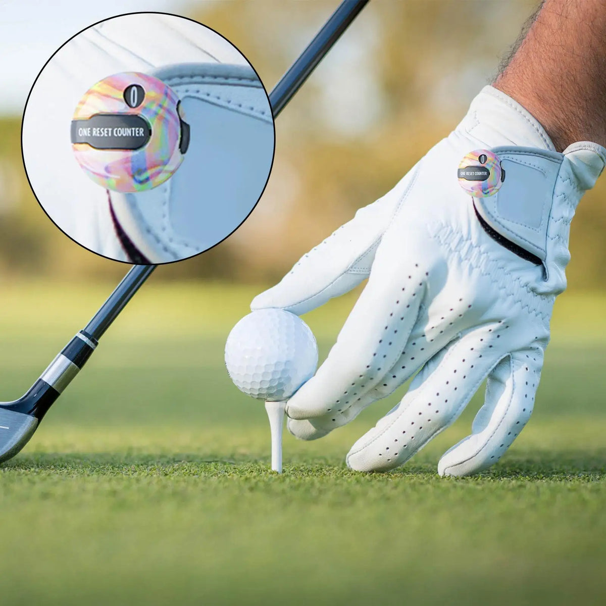 Mini Golf Score Counter Clicker – Glove Attachment, 12 Shots Golf Score Counter Axl