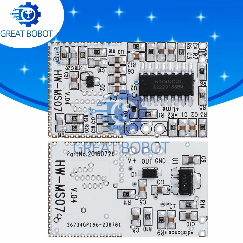 HW-MS07 Microwave Radar Motion Sensor Module | 5.8GHz Motion Sensor Module Axl Default Title