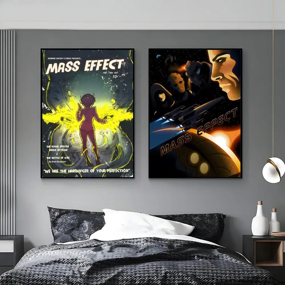 Mass Effect Legendary Edition HD Wall Poster | Gaming Decor Gaming Wall Poster Axl