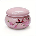 Ceramic Dappen Dish with Lid – Nail Art Acrylic Liquid Cup Nail Art Tool Axl Pink