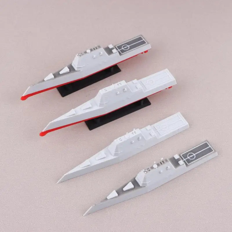 Zumwalt Destroyer Warship Model 1:2000 Scale Full Hull & Waterline Military Ship Model Axl