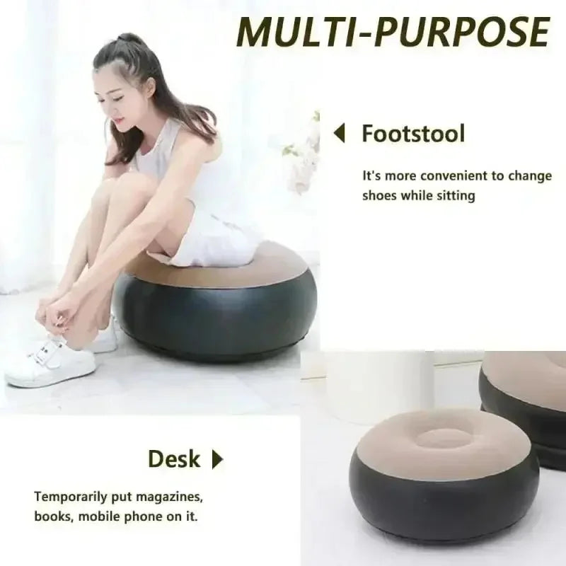 PVC Flocking Inflatable Sofa – Portable Foldable Lounge Chair Inflatable Lounge Chair Axl