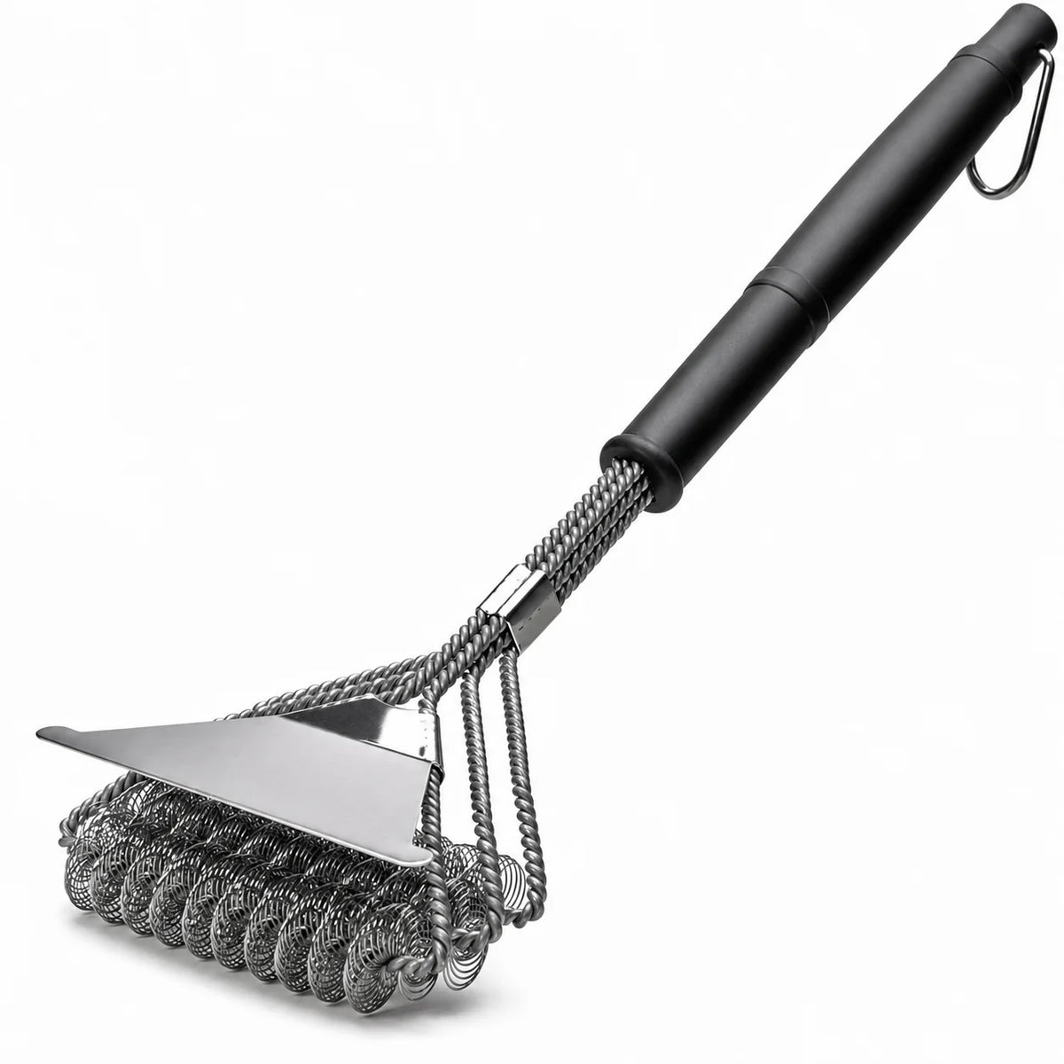 Leeseph Bristle-Free BBQ Grill Brush | Stainless Steel Cleaner BBQ Grill Brush Axl