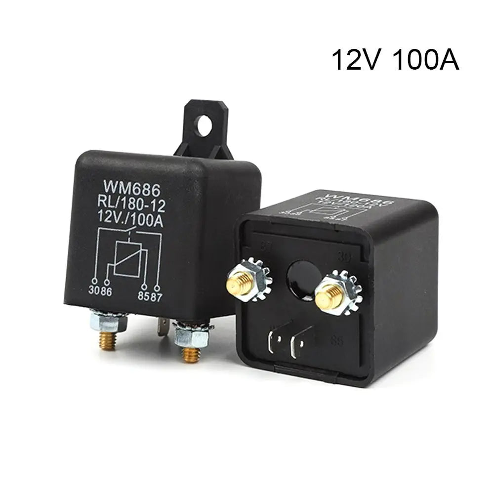 12V 24V High Current Car Relay 100A 200A Silver Alloy Power Switch Automotive Relay Switch Axl 12V 100A