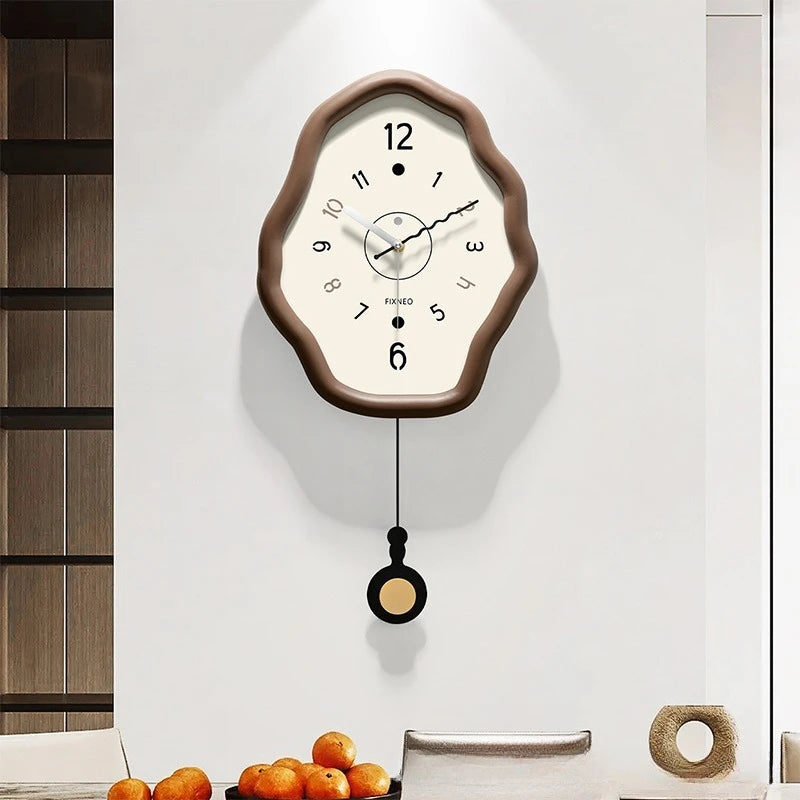 Modern Wooden Swing Wall Clock – Silent Quartz 30×60cm Wooden Wall Clock Axl
