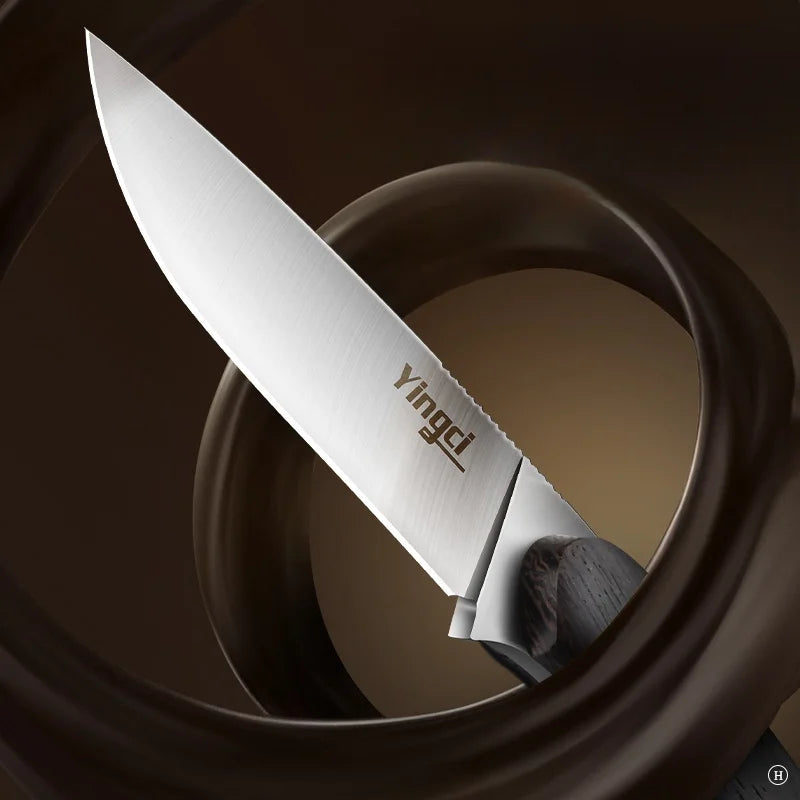 Forged Carbon Steel Kitchen Knife – Wood Handle & Cover Kitchen Knife Axl