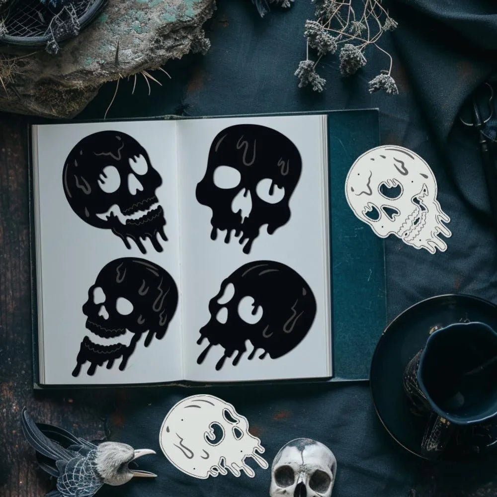Melting Skull Cutting Dies – Embossing Stencils for Scrapbooking Craft Cutting Dies Axl