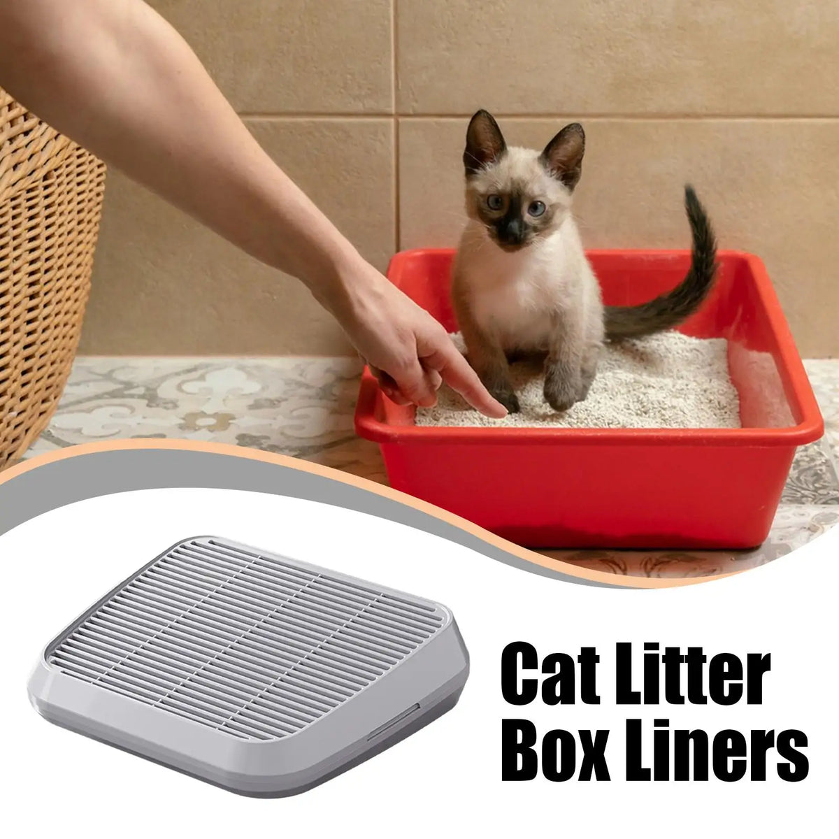 Cat Litter Box Step Ramp – Non-Slip Anti-Tracking Filter Mat Cat Litter Mat Axl