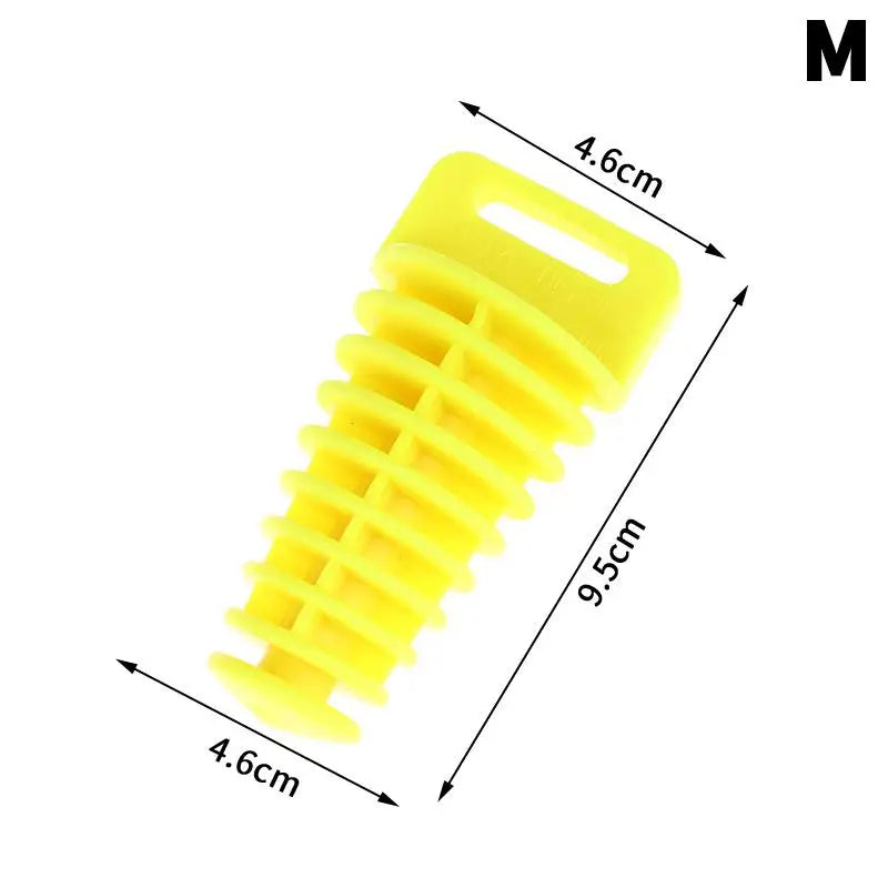 Universal Motorcycle Exhaust Wash Plug – Silicone Pipe Protector Exhaust Pipe Plug Axl M Yellow Muffler