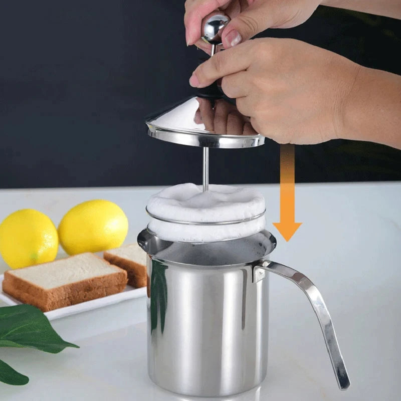 KEMORELA 400ml Stainless Steel Milk Frother & Foam Maker Milk Frother Axl