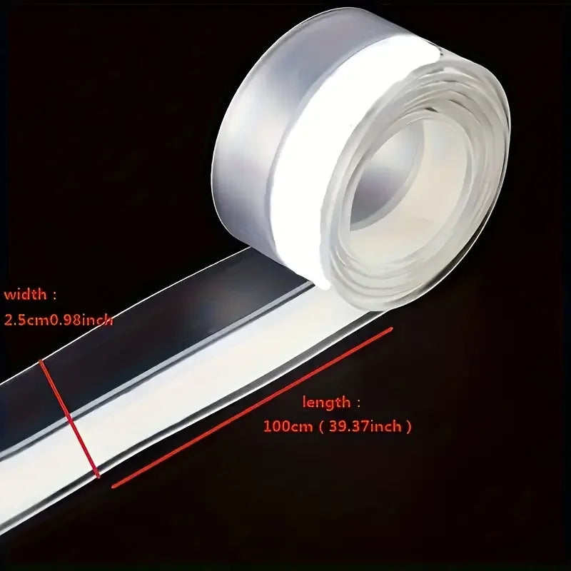 Silicone Door Bottom Seal Strip 39in – Self-Adhesive Weatherstrip Door Seal Strip Axl