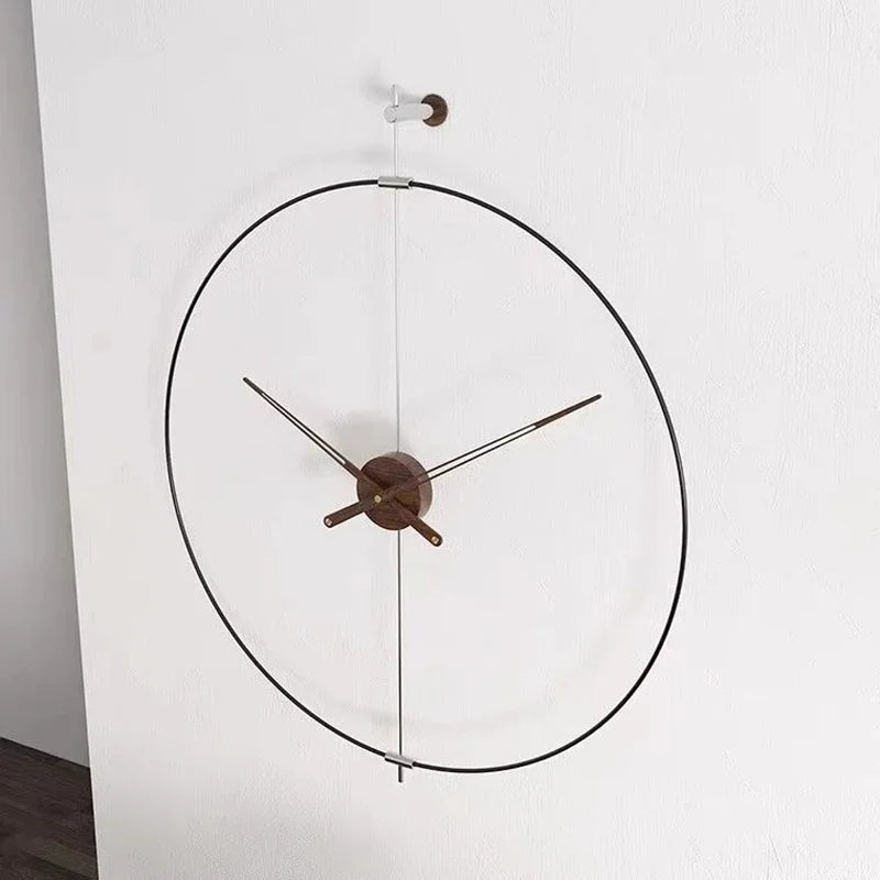 Large Silent Wall Clock – Nordic Minimalist Luxury Decor Wall Clock Axl