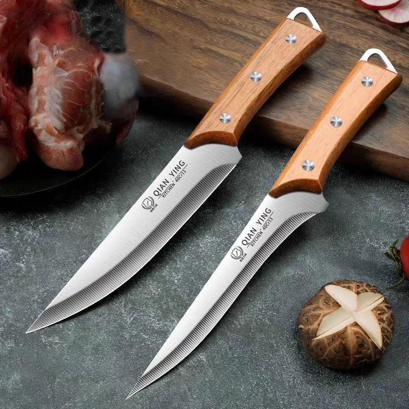 Stainless Steel Boning Knife – Sharp Butcher Meat Knife + Cover Boning Knife Axl