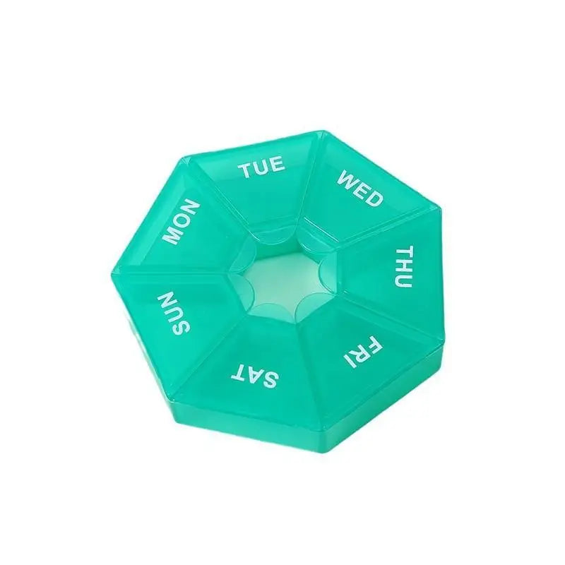 7-Day Pill Organizer – Mini Portable Travel Pill Box, 7-Grid Pill Organizer Axl