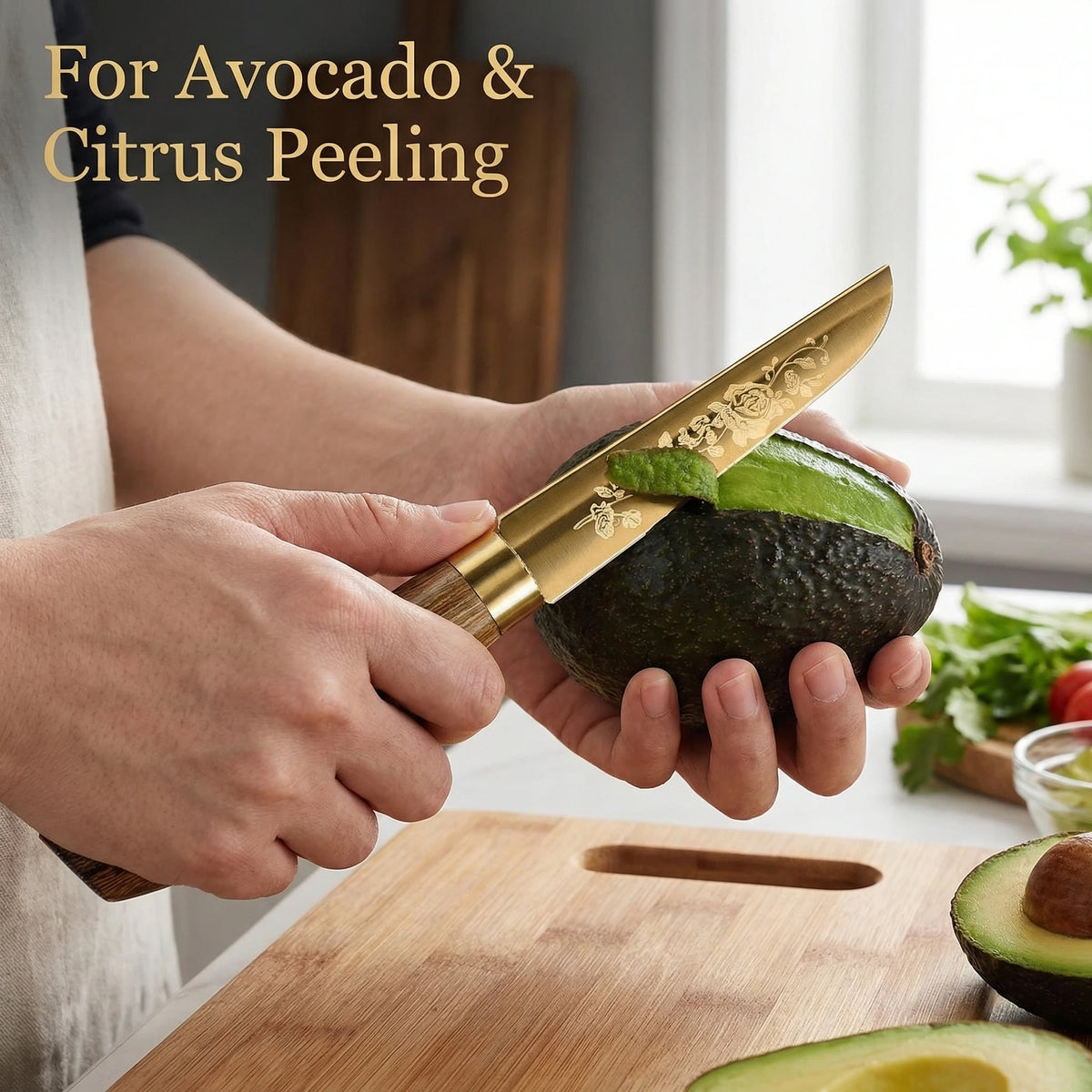 3-Piece Stainless Steel Paring Knife & Peeler Set | Kitchen Paring Knife Set Axl