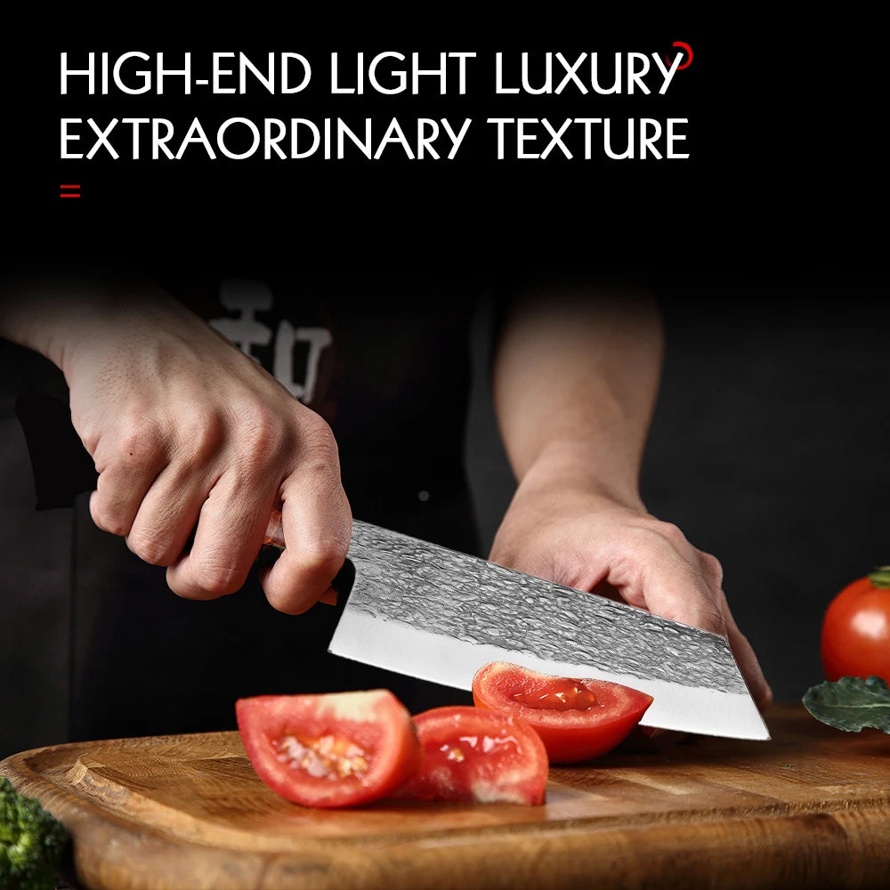 YRIDEFE Japanese Hand-Forged Kitchen Knife | Gift Box Kitchen Knife Axl