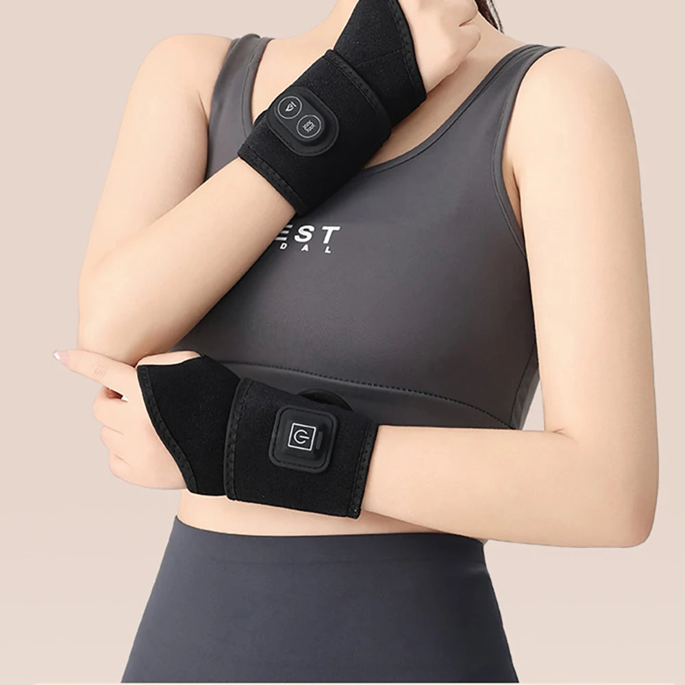 USB Heated Wrist Massager – Power Bank Compatible Wrist Wrap Heated Wrist Massager Axl