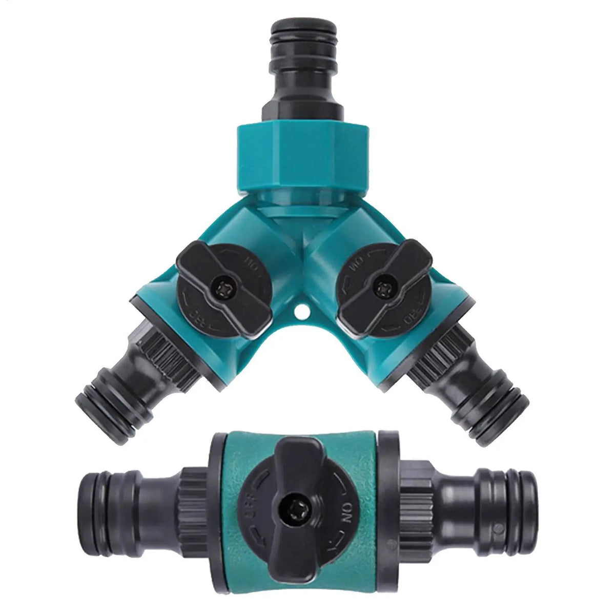 Y-Shape Garden Hose Splitter – 3-Way Water Pipe Connector Hose Splitter Connector Axl