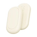 2-in-1 Magnetic Mini Hand Warmer – 3 Heat Levels, Portable Electric Hand Warmer Axl beige