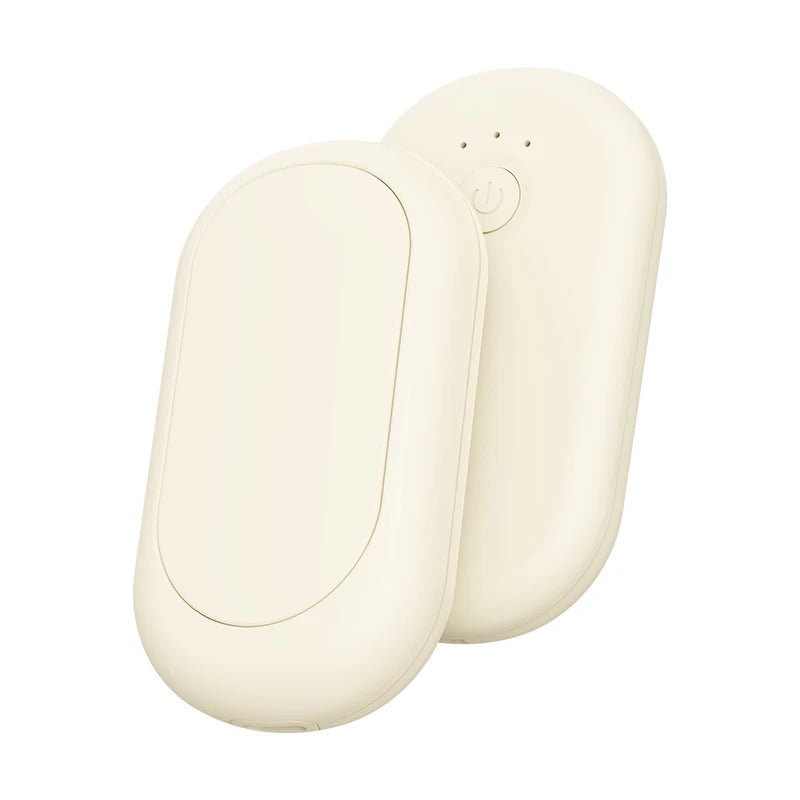 2-in-1 Magnetic Mini Hand Warmer – 3 Heat Levels, Portable Electric Hand Warmer Axl beige