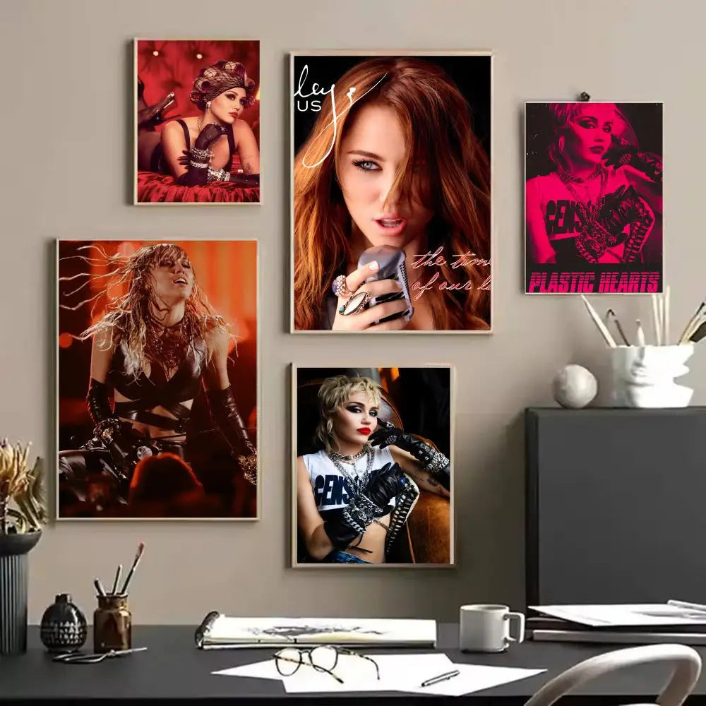 Miley Cyrus Canvas Wall Art – Unframed HD Print Poster Canvas Wall Art Axl