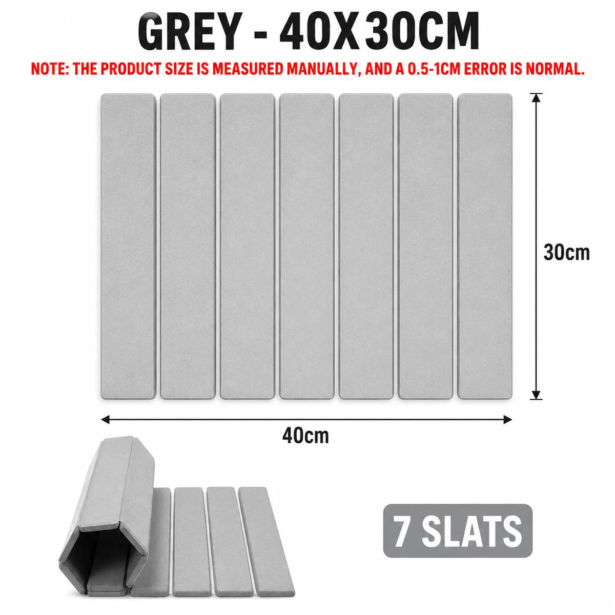 Foldable Diatomite Dish Drying Mat – Fast-Absorbing Stone Pad Dish Drying Mat Axl Grey - 40x30cm Foldable