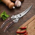 Stainless Steel Kitchen Scissors – Meat, Bone & Poultry Shears Kitchen Shears Axl Scissors-Red