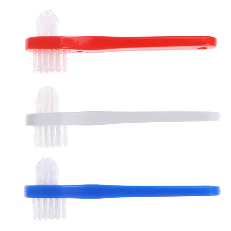 T-Shape Dual Head Denture Brush – False Teeth Cleaner Denture Brush Axl