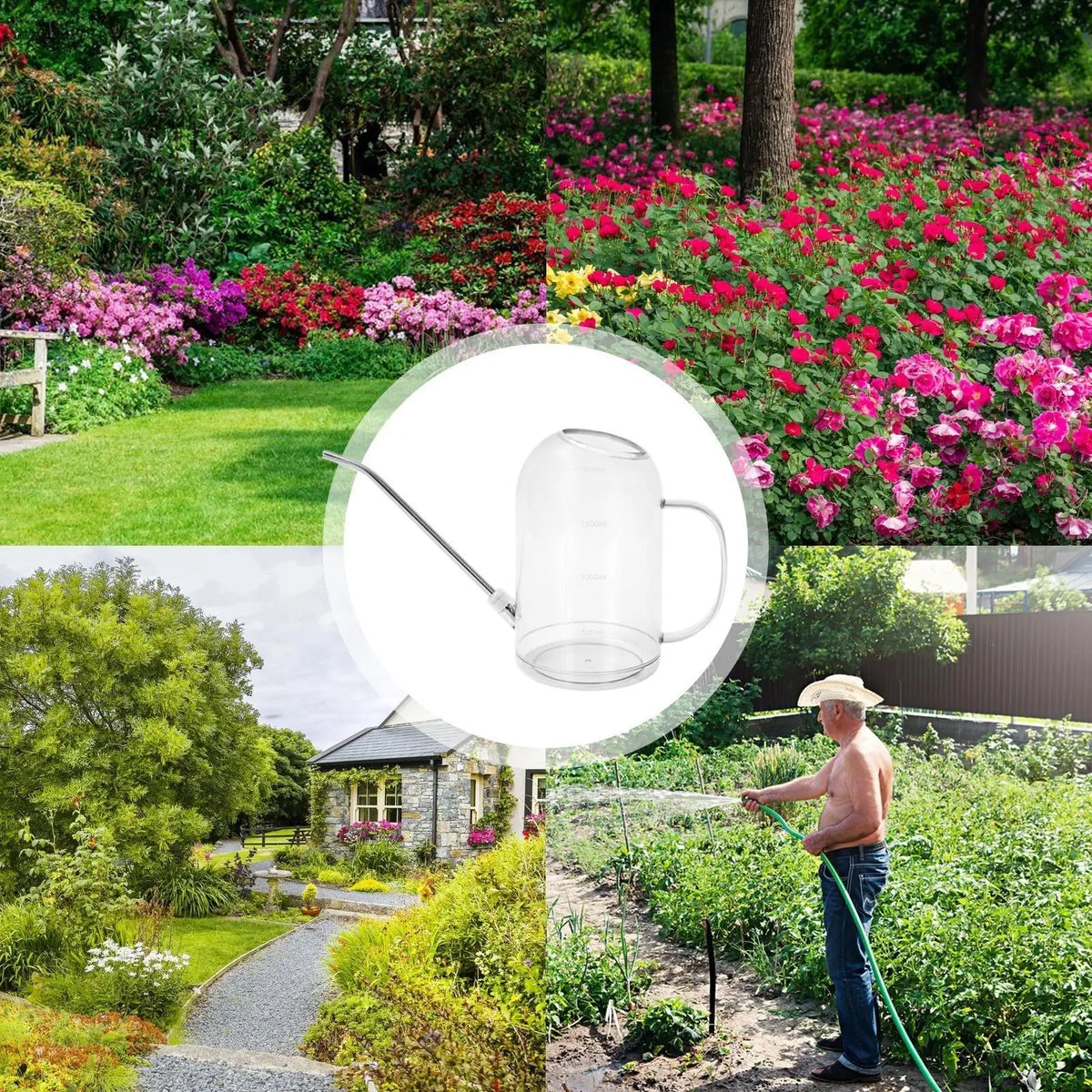 2L Long Spout Watering Can – Indoor & Garden Plant Care Garden Watering Can Axl
