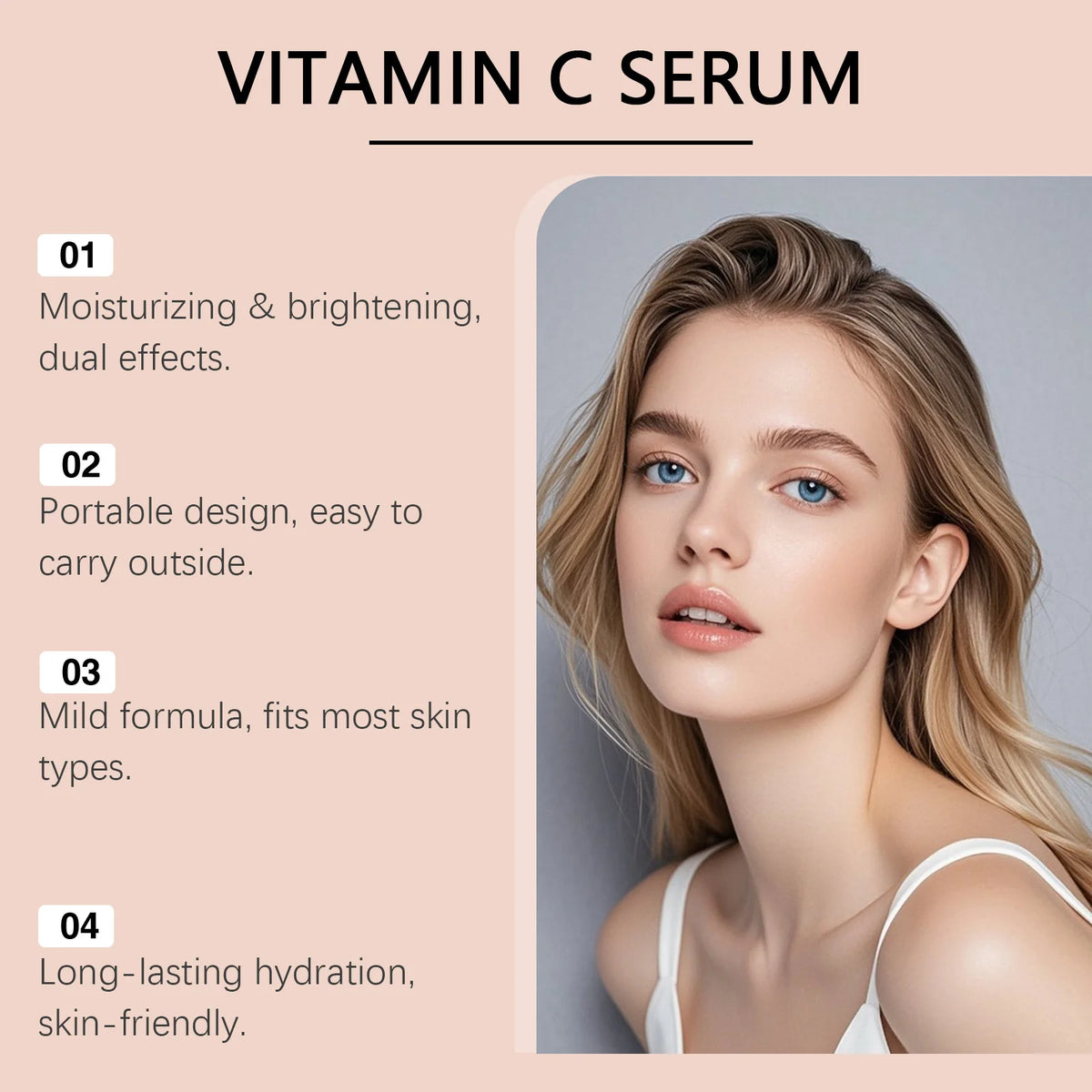 Vitamin C Face Serum – Hyaluronic Acid, Aloe & Dark Spot Vitamin C Face Serum Axl