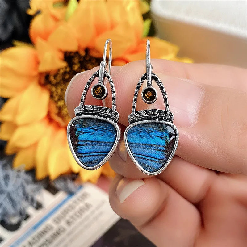 Huitan Geometric Drop Earrings – Punk Vintage Women's Fashion Drop Earrings Axl